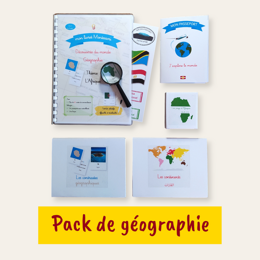 Mon pack Montessori de géographie